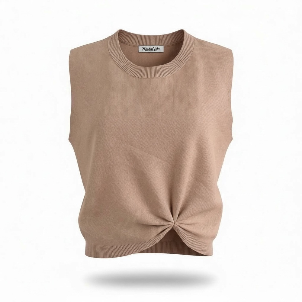 Rachel Zoe Beige Twist Tank Top size Large NWOT